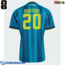 Fotballdrakt Herre Colombia Juan Fernando Quintero #20 Bortedrakt VM 2026 Kortermet